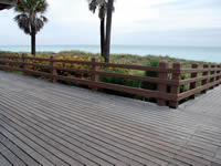 Ipe Decking on a famous Boardwalk